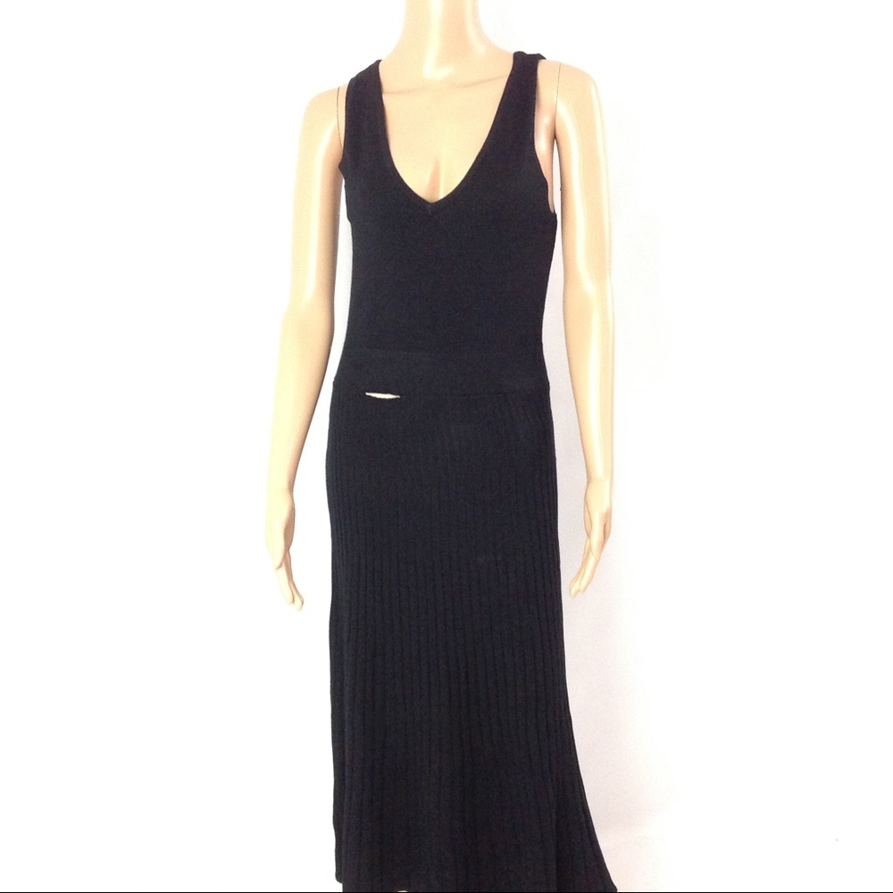 Wendy Williams Women Midi Ribbed Knit Dress Size M